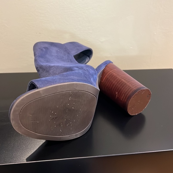 Call IT Spring blue suede open toe/open back heel worn once size 10 - Picture 2 of 5